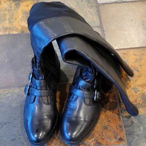 VINCE CAMUTO, New Leather boots, black, US 8